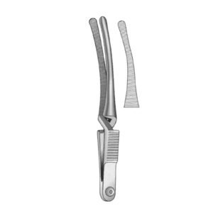 Johns-Hopkins Bulldog Clamp - Length = 6.5 cm / 2-1/2", Curved
