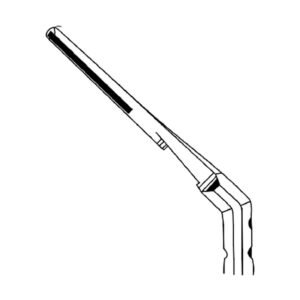 Scalpel Handle No.4L Solid Angled