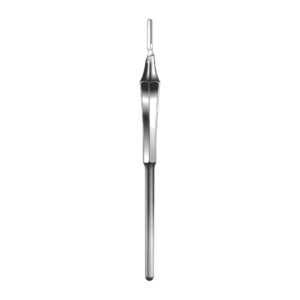 Scalpel Handle, Gum Knive - Length = 15.5 cm / 6", Handle No. = 3, Rond hollow Handle, Straight