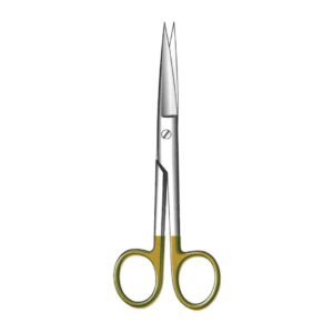 Standard Scissor - Length = 16 cm / 6-1/4", Sharp/Sharp, Straight, TC GOLD