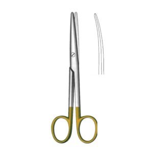 Mayo-Stille Scissor - Length = 17 cm / 6-3/4", Blunt/Blunt, Curved, TC GOLD