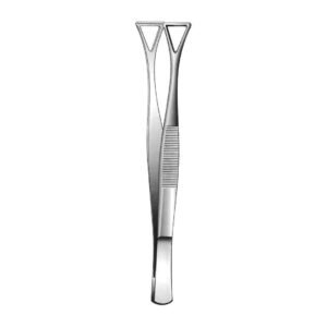 Collin-Duval Tissue & Grasping Forcep - Length = 20 cm / 8", Width = 14 mm
