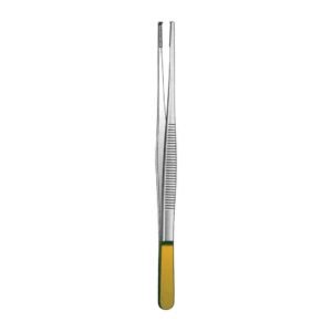 Oehler Dissecting Forcep - Length = 14 cm / 5-1/2", Serration = 0.5 mm, Normal Profile, TC GOLD