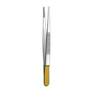 Standard Dissecting Forcep - Length = 14.5 cm / 5-3/4", Serration = 0.5 mm, Normal Profile, TC GOLD