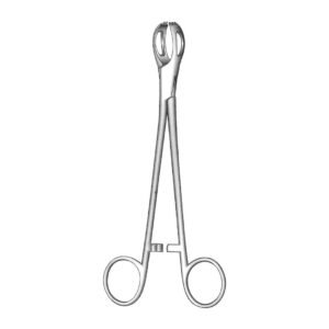 Lane Tissue Forcep - Length = 12.5 cm / 5", Teeth = 1x2