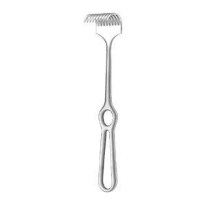 Koerte Retractor - Length = 23.5 cm / 9-1/4", Blade = 40x30 mm, Sharp