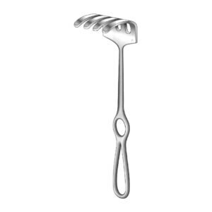 Ollier Retractor - Length = 22.5 cm / 9", Blade = 36x30 mm, Blunt, 3 Prongs