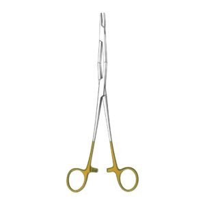 Naunton Morgan Needle Holder - Length = 26 cm / 10-1/4", Serration = 0.5 mm, Normal Profile, TC GO