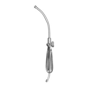 Poole Suction Tube (Stainless Steel) - Length = 22 cm / 8-3/4", Diameter = 8 mm, Fr = 23