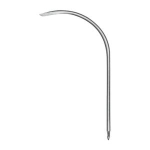 Redon Needle - Length = 19.5 cm / 7-3/4", 16 Charr., Fully Curved Knife Tip, Threaded End