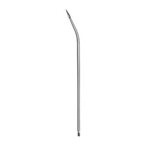 Redon Needle - Length = 19.5 cm / 7-3/4", 16 Charr., Slightly Curved Lancet Tip, Threaded End