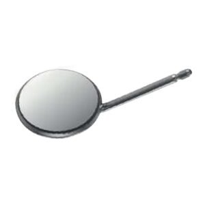 RHODIUM Mouth mirror, Front Surface, flat, 12 pieces Ø 22 mm