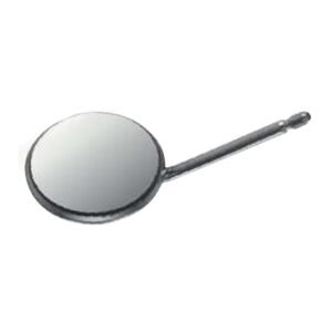 RHODIUM Mouth mirror, Front Surface, flat, 12 pieces Ø 24 mm